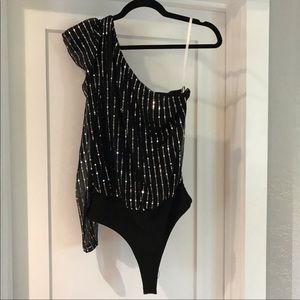 COPY - Lovers + Friends one piece black sequin